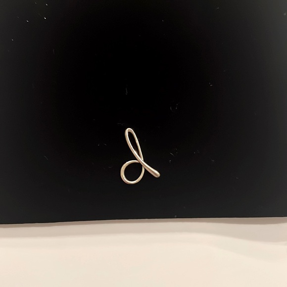 Jewelry - “d” sterling silver necklace charm